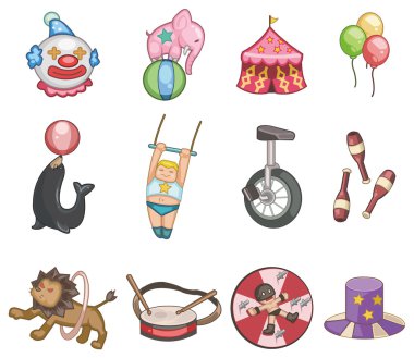 cartoon circus icon clipart