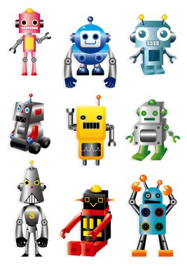 cartoon robots clipart