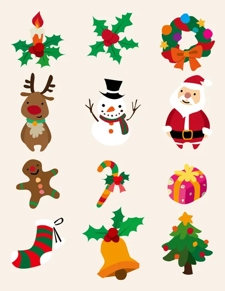 Cute cartoon Christmas element — Stock Vector