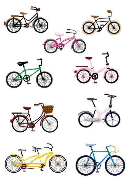 Карикатурный велосипед
