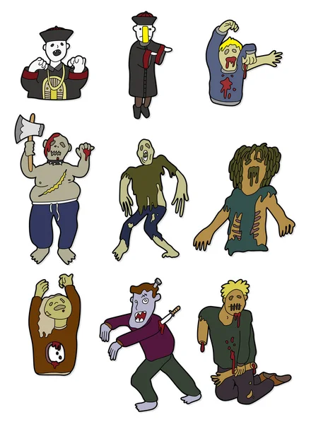 Zombie dei cartoni animati — Vettoriale Stock