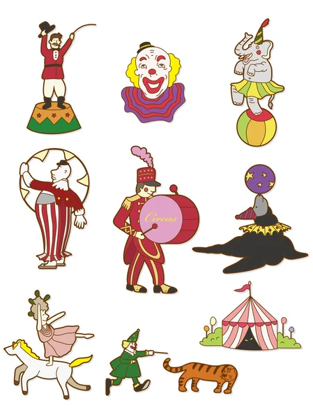 Dessin animé icône de cirque — Image vectorielle