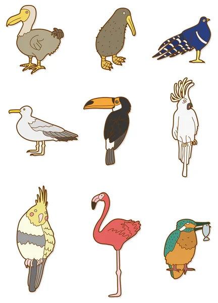 Pájaro de dibujos animados — Archivo Imágenes Vectoriales