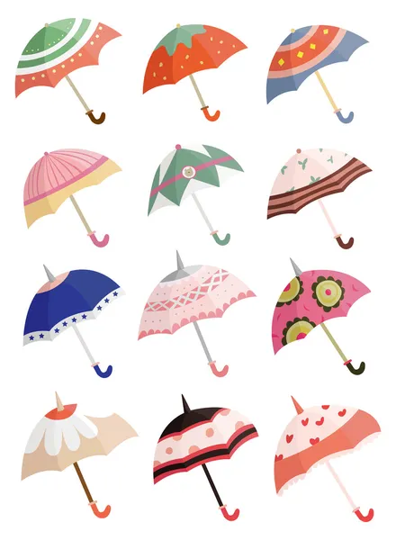 Guarda-chuva dos desenhos animados — Vetor de Stock