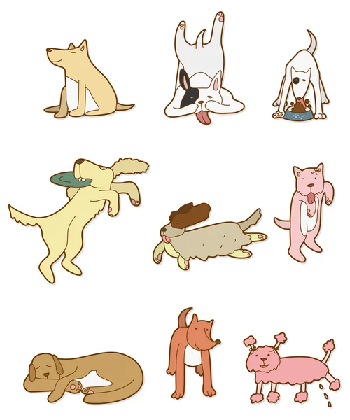 Ícone do cão dos desenhos animados —  Vetores de Stock