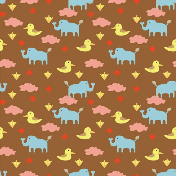 Seamless animal pattern — Stock Vector