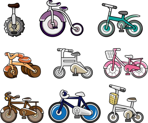 Karikatür Bisiklet — Stok Vektör