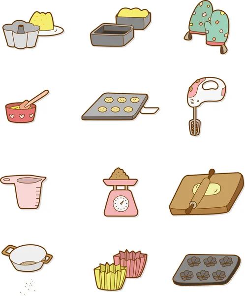 Icône de cuisson de dessin animé — Image vectorielle
