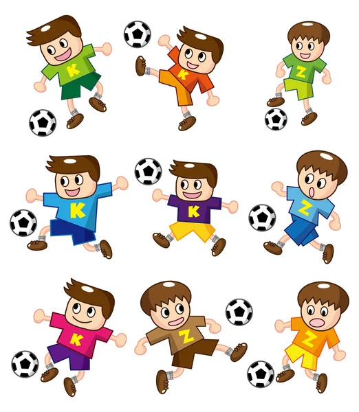 Cartoon soccer icon — Stock Vector