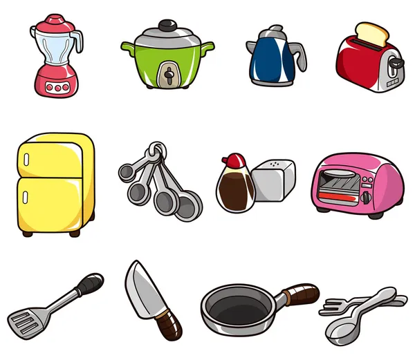 Karikatür mutfak simgesi — Stok Vektör