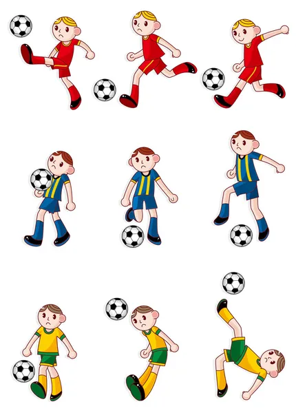Икона футболиста — стоковый вектор