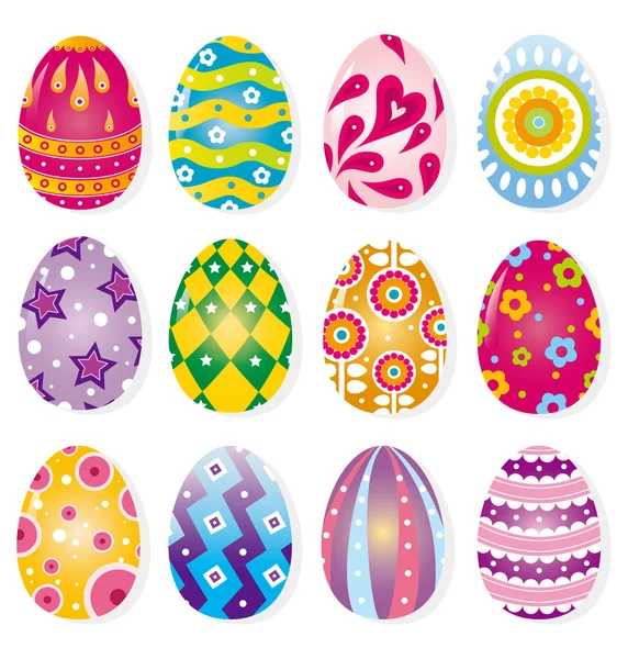 Cartoon color egg — Stock Vector