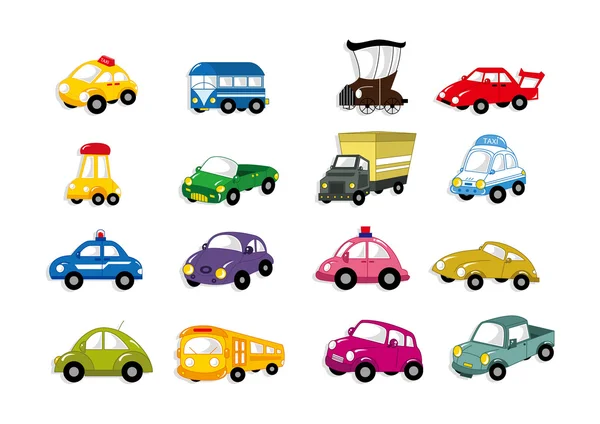 Icono de coche de dibujos animados — Vector de stock
