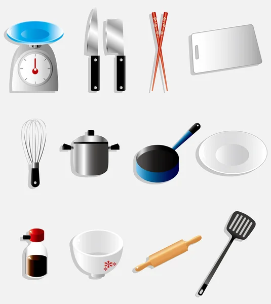 Icône de cuisine dessin animé — Image vectorielle