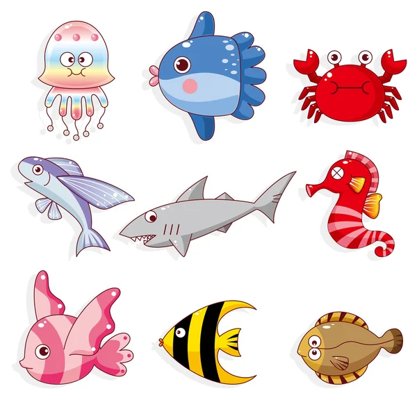 Cartoon fish icon — Stock Illustration Cartoon fish icon Vector Graphics