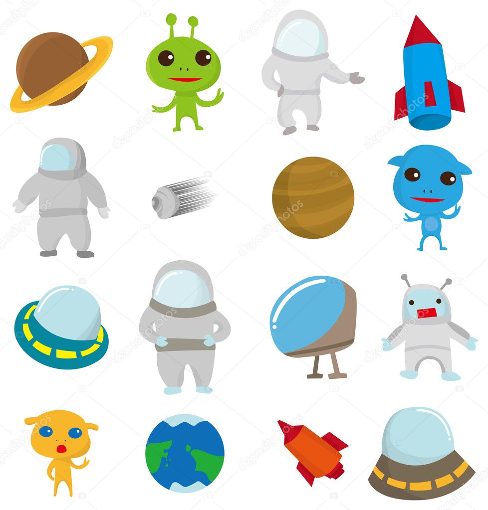 cartoon Outer space icon