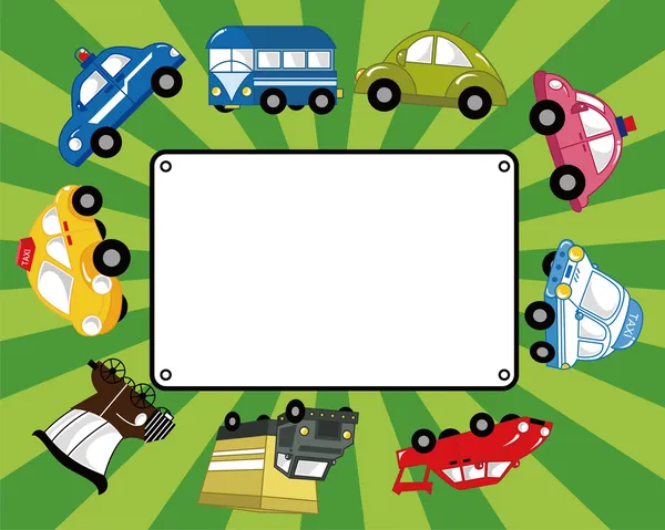 Cartoon auto kaart — Stockvector