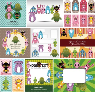 monster card clipart