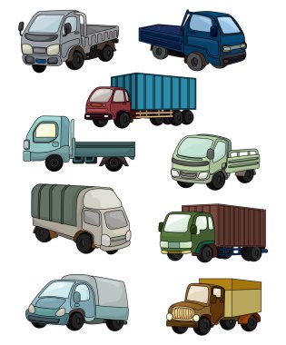 cartoon truck icon clipart