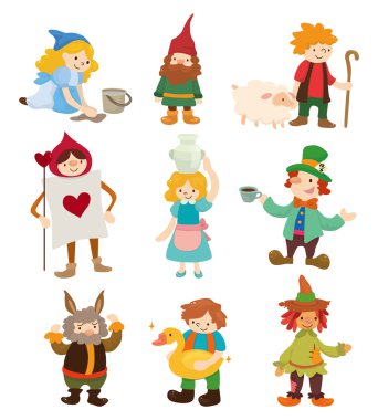 cartoon story icons clipart