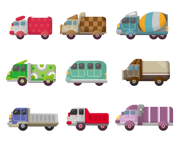 Icône de camion dessin animé — Image vectorielle