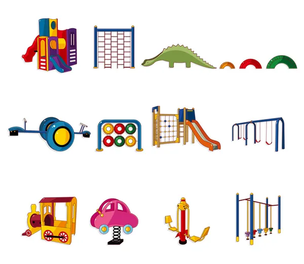 Cartoon park playground icon — Stock Vector
