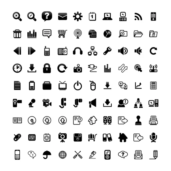 90 web icons — Stock Vector