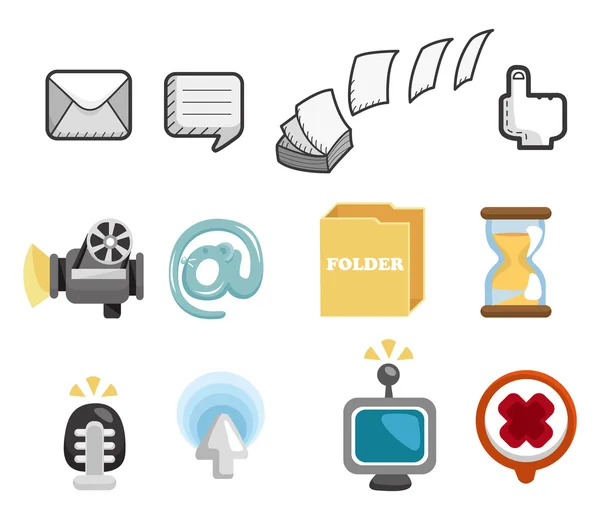 Iconos del Internet y del Web site, iconos del Web, sistema de los iconos — Vector de stock