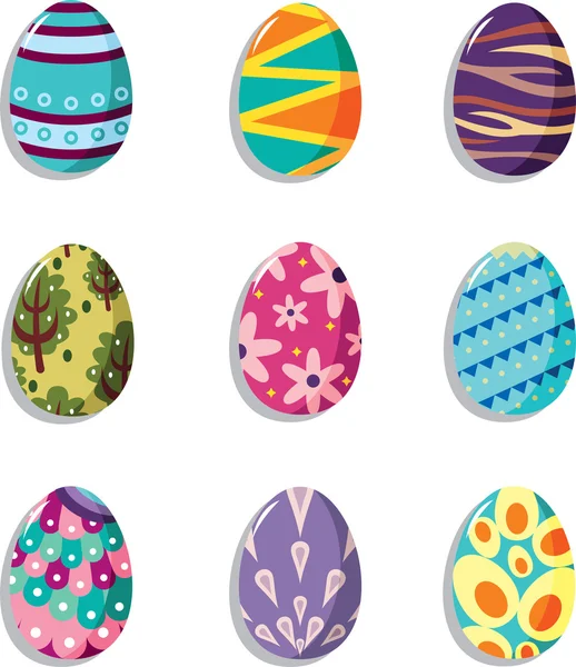 Desenho animado ícone do ovo de Páscoa — Vetor de Stock