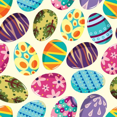 seamless Easter Egg pattern clipart