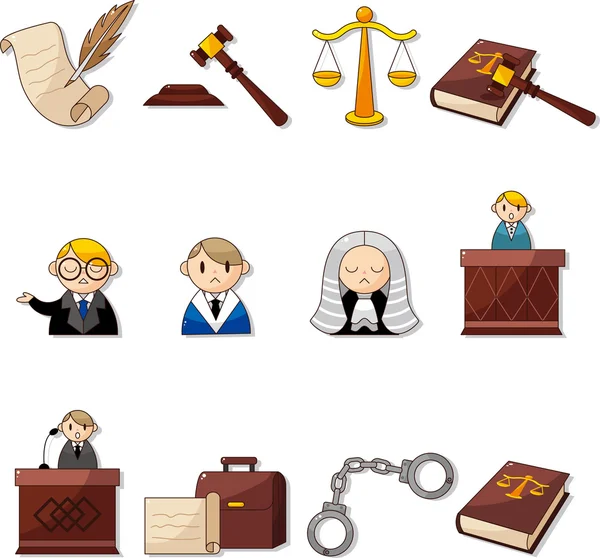 Law icons — Stock Vector