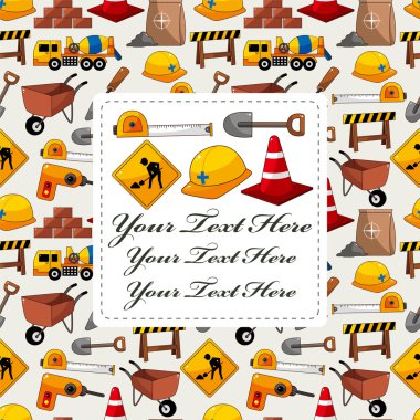 construction object card clipart