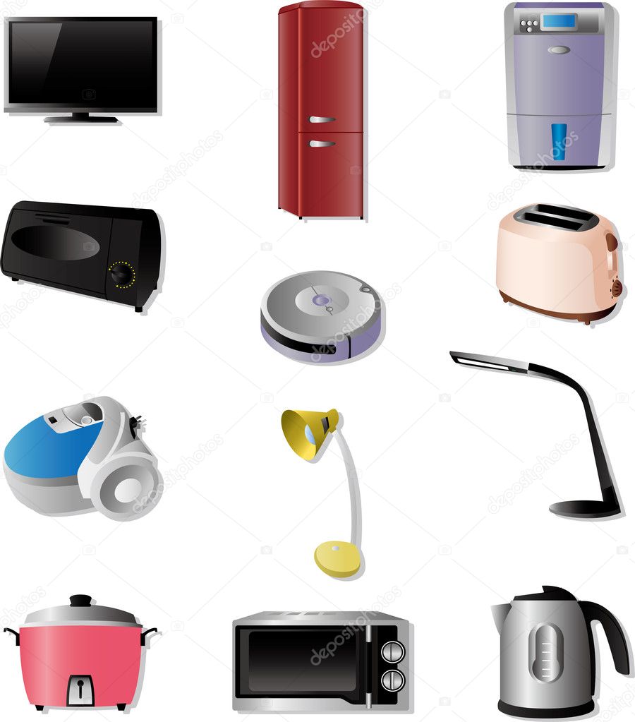 home appliances icons
