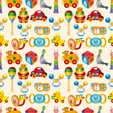 kid toy seamless pattern clipart