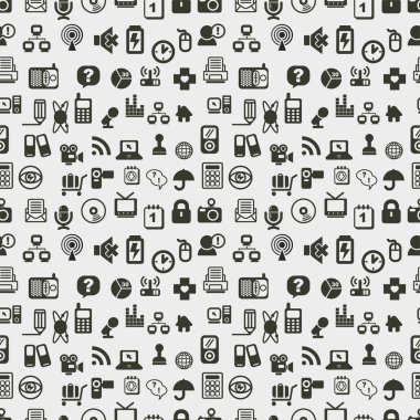 Seamless web icons pattern. Vector illustration. clipart