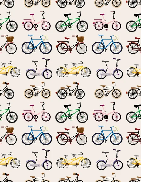 シームレスな自転車パターン — ストックベクタ
