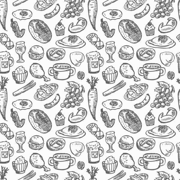 seamless food pattern