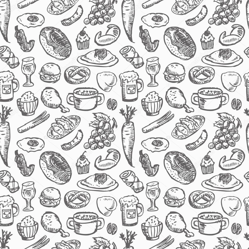 seamless food pattern