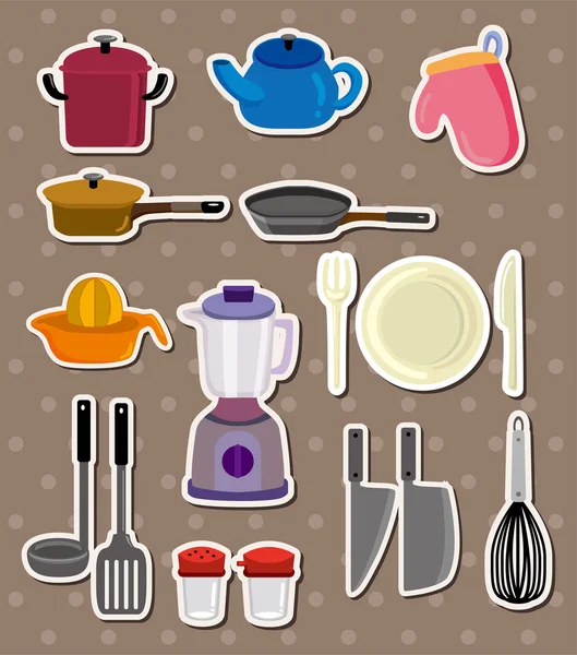 Kitchen stickers — Stock Vector