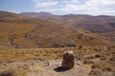 Valley in Lesbos national park clipart