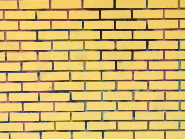 黄色のレンガの壁 — ストック写真