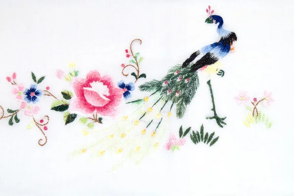 Handmade embroidery — Stock Photo, Image