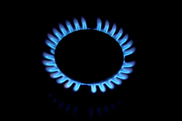 stock image Stove natural gas flame