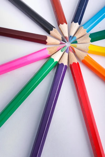 Stock image Rainbow pencils