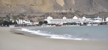 Kış yalnız beach