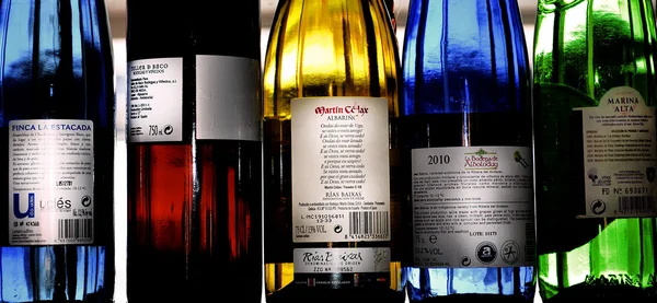 Spanska viner samling Stockbild