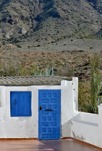 Architecture méditerranéenne bleue — Photo