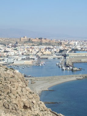 Almeria mediterranean town clipart