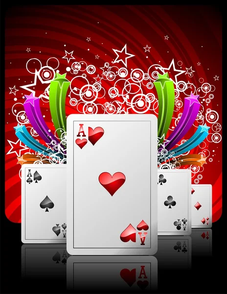 Ilustração de jogos de azar com elementos de casino —  Vetores de Stock