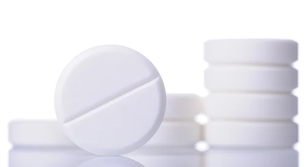 Tabletki białe Zdjęcie Stockowe